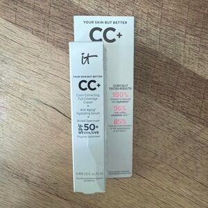 It Cosmetics CC+ Hydrating Hypoallergenic SPF50 Sunscreen Neutral Tan Foundation